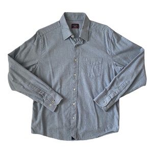 UNTUCKit Sherwood Blue Men's Size Medium Flannel Long Sleeve Button Front Shirt